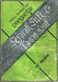 Pengantar sejarah sufi 
 tasawwuf : Aboebakar Atjeh