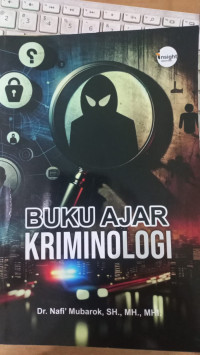 Buku ajar kriminologi